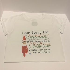 Elf Sorry for snitching Christmas shirt Funny